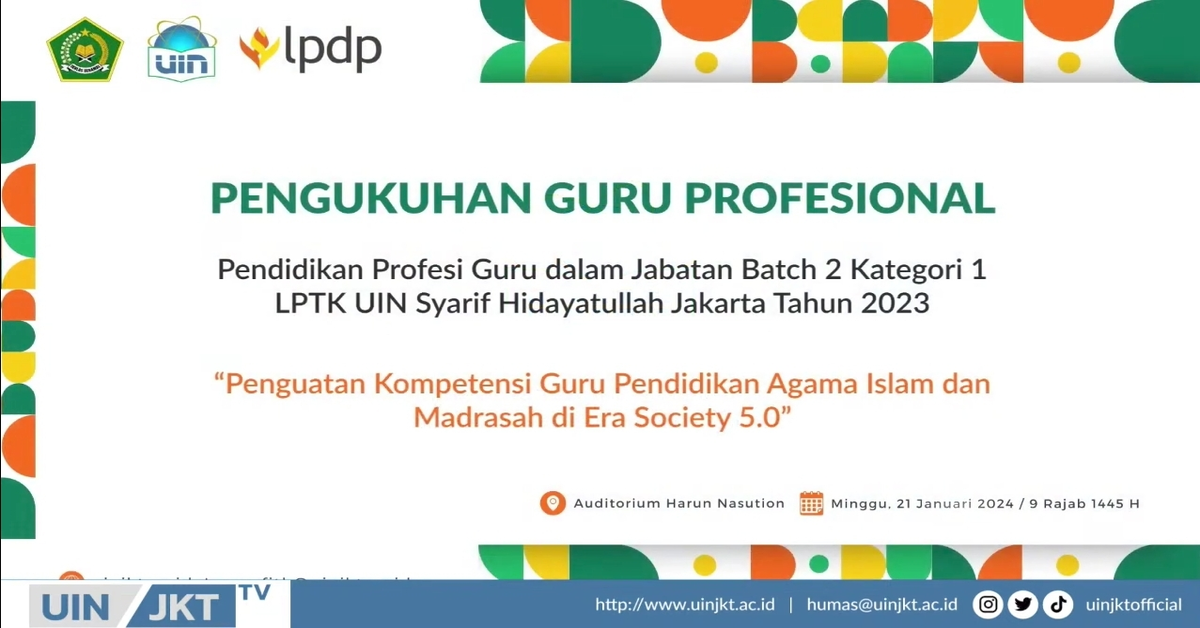 UIN Jakarta Kukuhkan 340 Guru Profesional