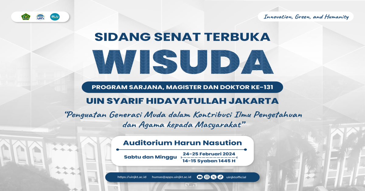 Tata Tertib Wisuda Sarjana, Magister dan Doktor ke-131