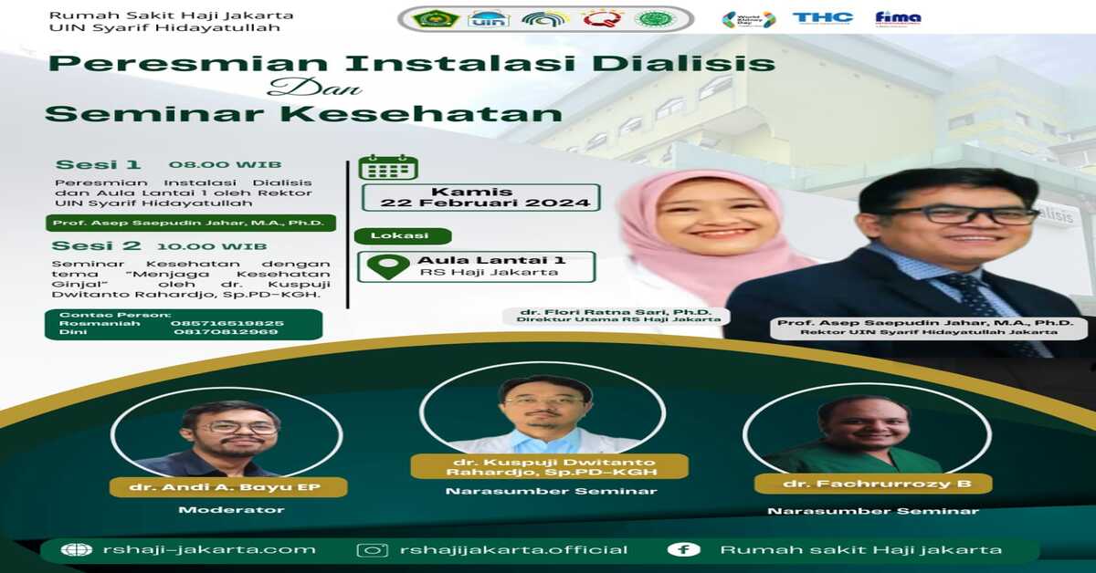 Peresmian Instalasi Dialisis dan Seminar Kesehatan