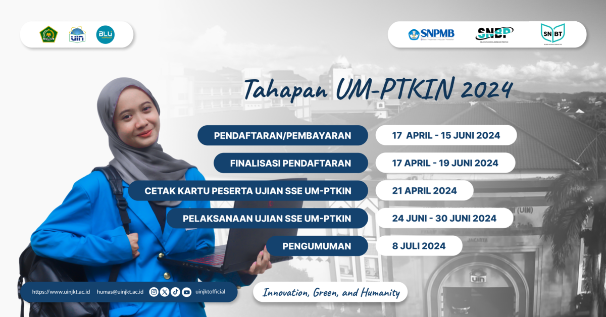 Informasi Jalur Masuk UM-PTKIN UIN Syarif Hidayatullah Jakarta