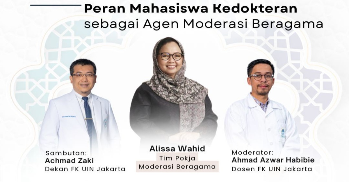 Webinar Peran Mahasiswa Kedokteran sebagai Agen Moderasi Beragama