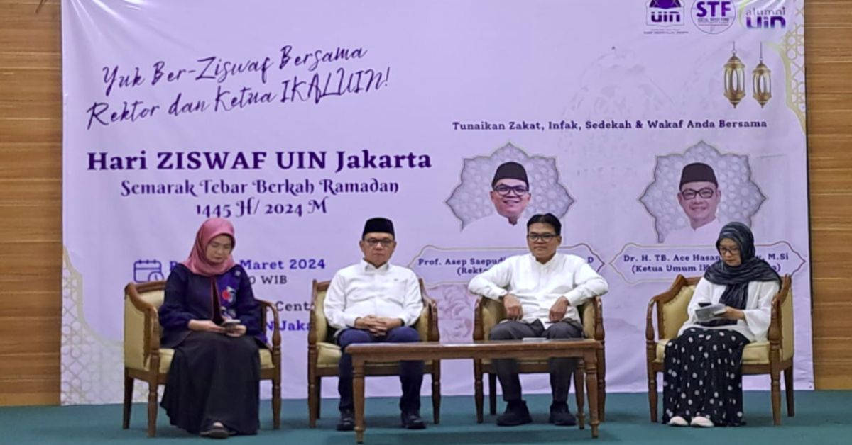 Hari Ziswaf UIN Jakarta, Rektor Dorong Pimpinan dan Sivitas Tunaikan Kewajiban
