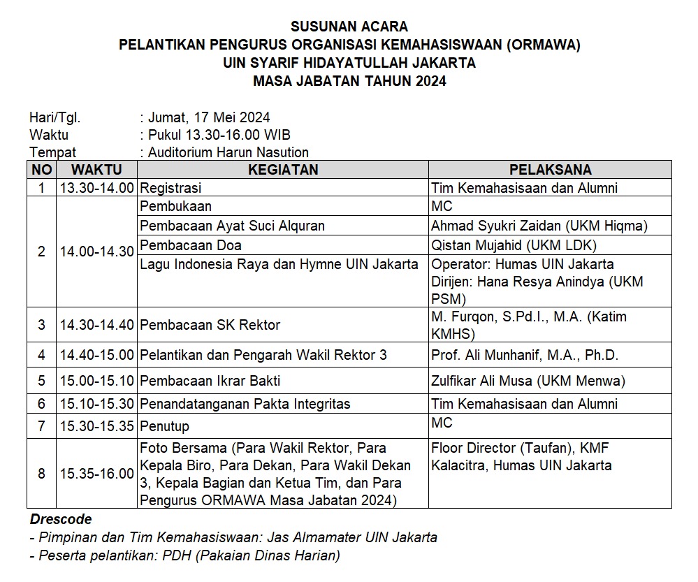 Pelantikan ormawa