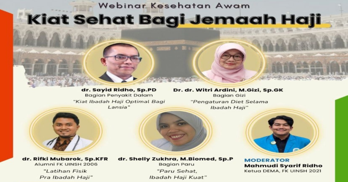 Webinar Kesehatan Awam: Kiat Sehat Bagi Jemaah Haji