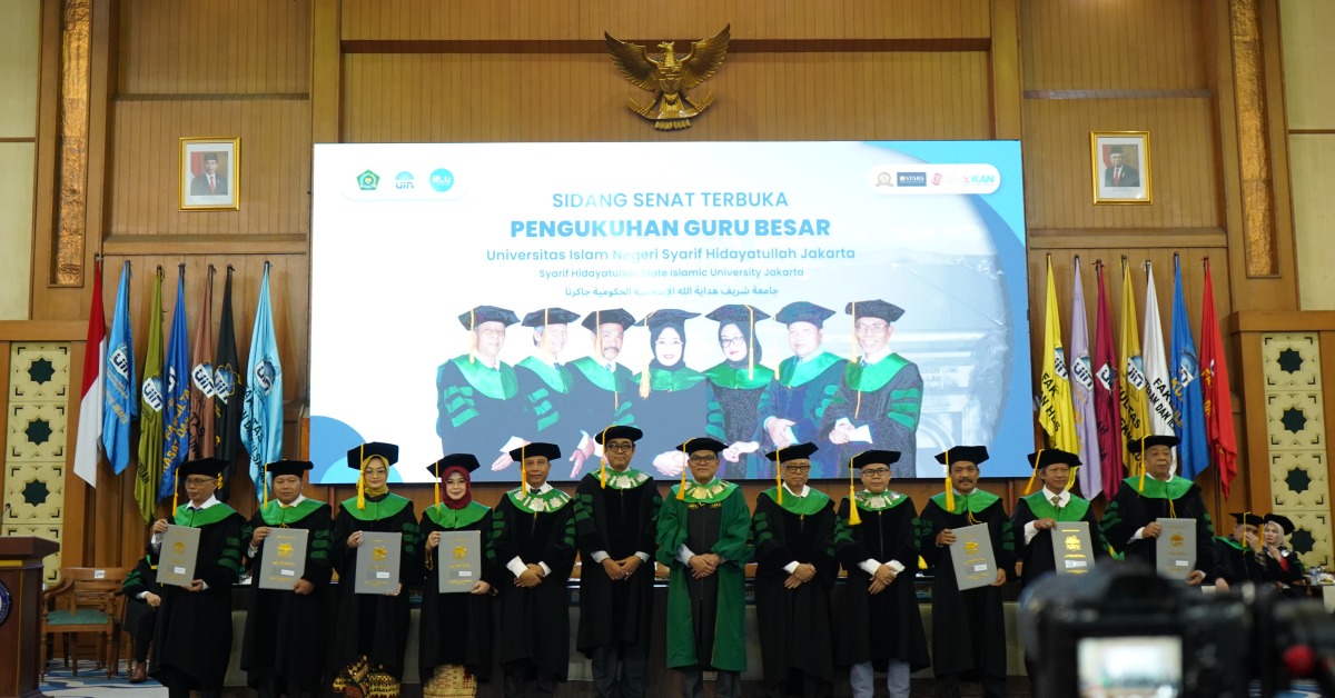 Kukuhkan Tujuh Profesor Bidang Ilmu-Ilmu Syariah, UIN Jakarta Jadi PTKIN Terbanyak Guru Besar