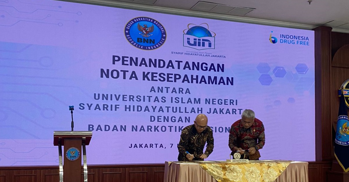 Turut Cegah Penyalahgunaan dan Peredaran Narkoba, UIN Jakarta-BNN Sepakati Kerja Sama