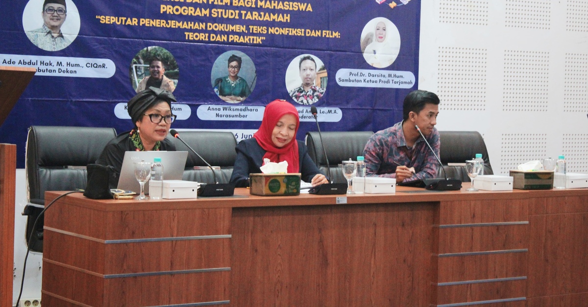 Anna Wiksmadhara Kupas Peluang Karier Bidang Penerjemahan di Seminar Prodi Tarjamah