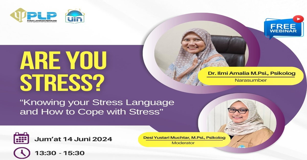 Webinar: Knowing your Stress Language and How to Cope with Stress