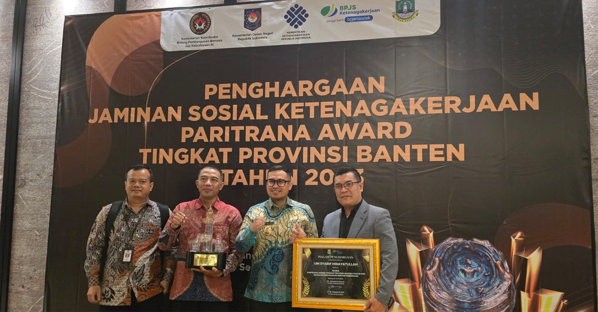 UIN Jakarta Raih Juara 1 Paritrana Award Tahun 2023 dari Provinsi Banten
