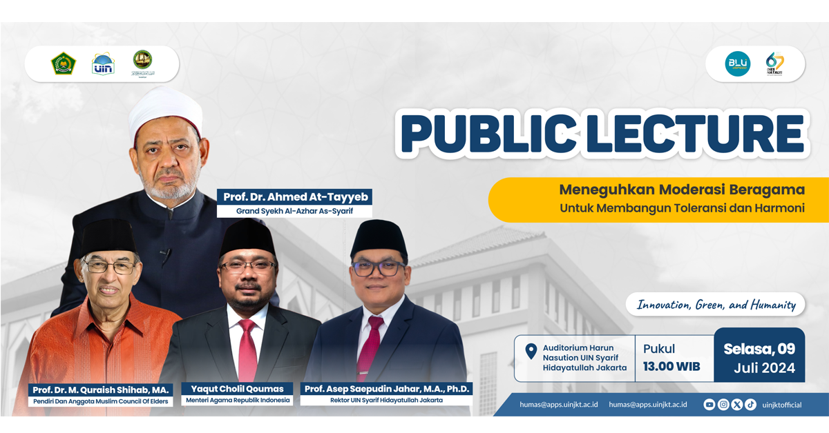 Grand Syekh Al-Azhar Mesir Isi Kuliah Umum di UIN Jakarta