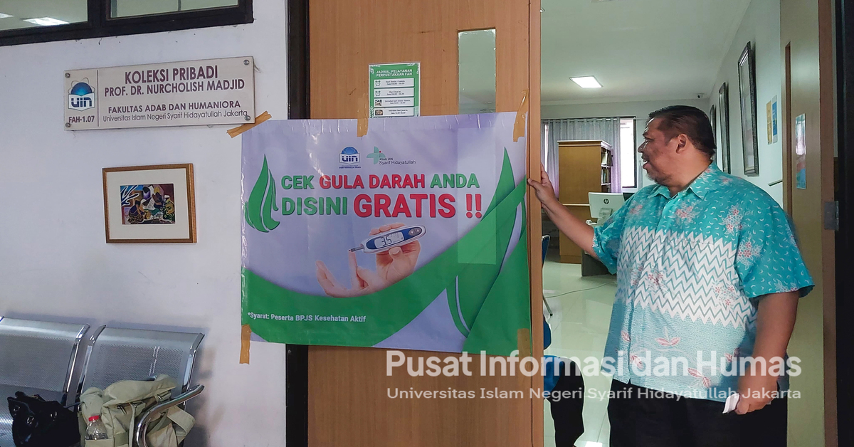 Klinik UIN Jakarta Lanjutkan Program Pemeriksaan Gula Darah Gratis di FAH UIN Jakarta