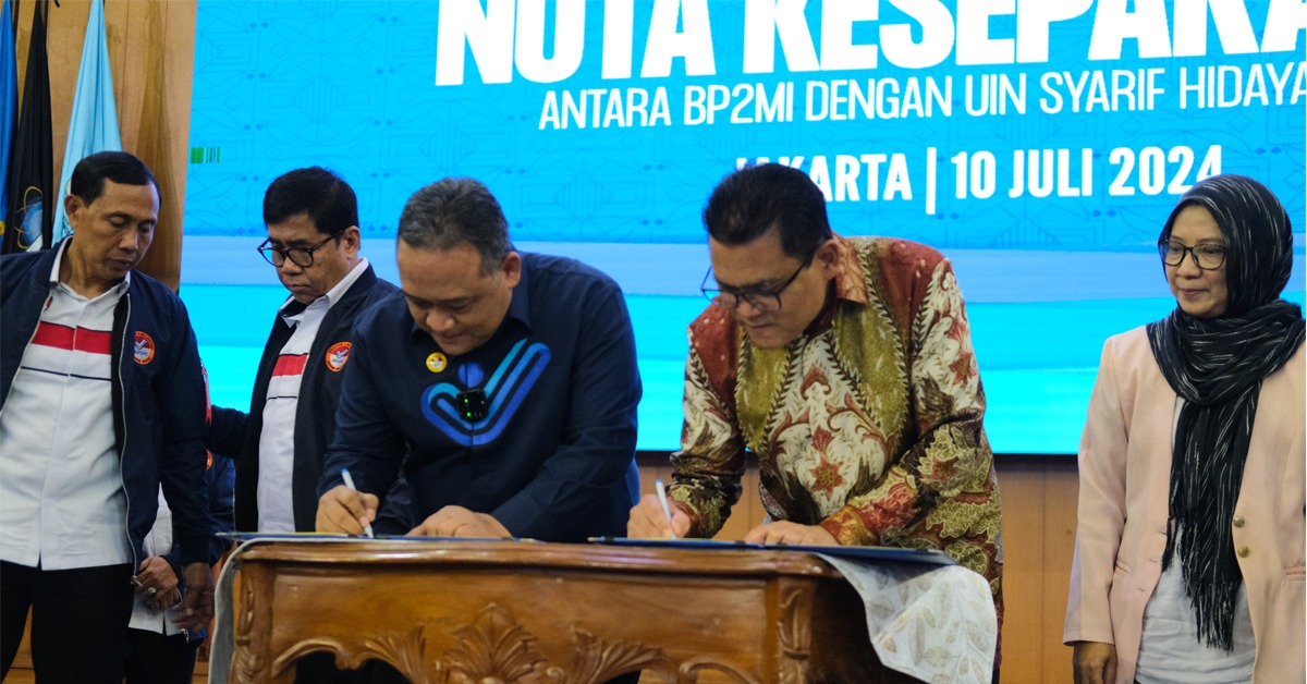 BP2MI Tandatangani MOU UIN Jakarta Dukung Pelepasan KKN 2024 