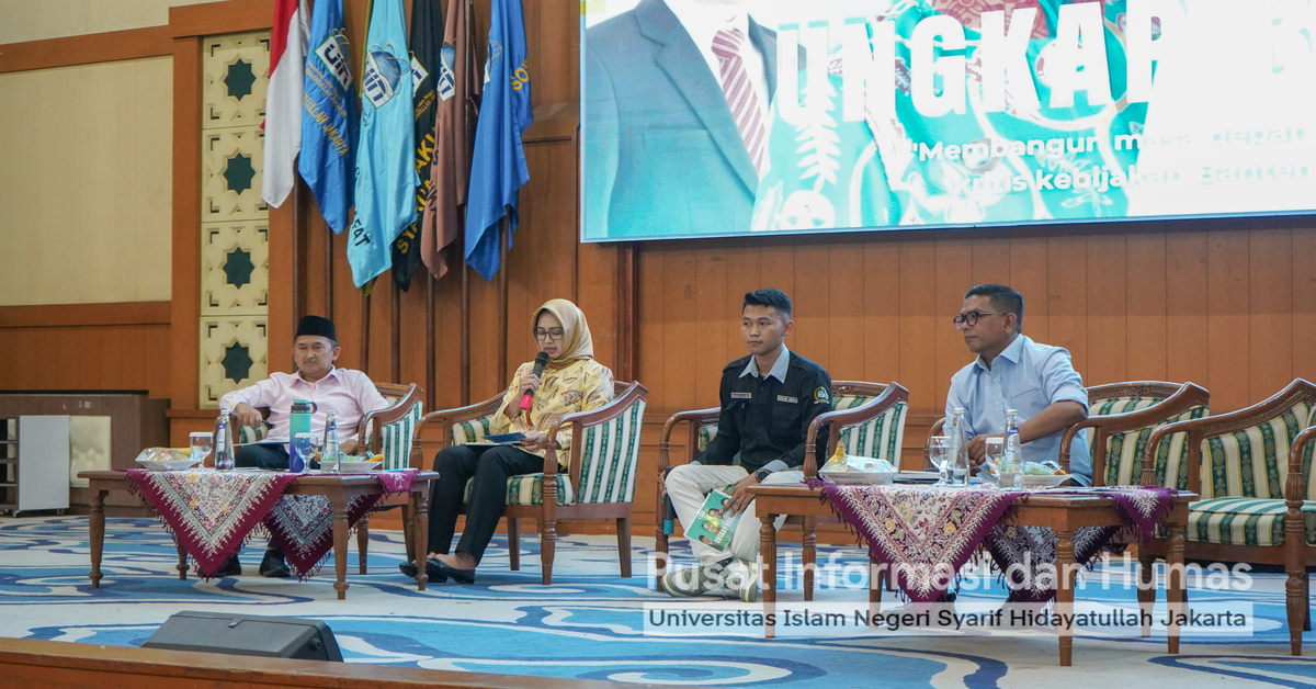 Senat Mahasiswa UIN Jakarta Uji Gagasan Cagub dan Cawagub Banten 2025-2029