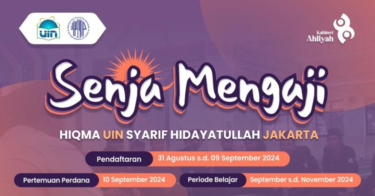 Pendaftaran Senja Mengaji HIQMA