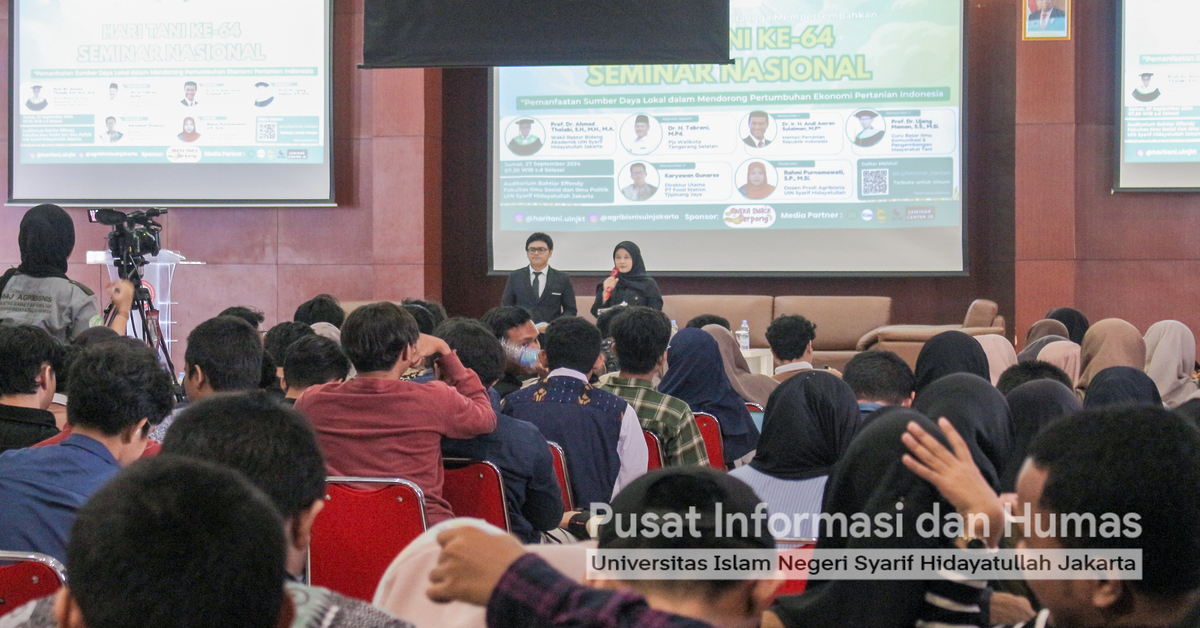 Peringati Hari Tani ke-64, Program Studi Agribisnis FST UIN Jakarta Gelar Seminar Nasional  Pemanfaatan Sumber Daya Lokal