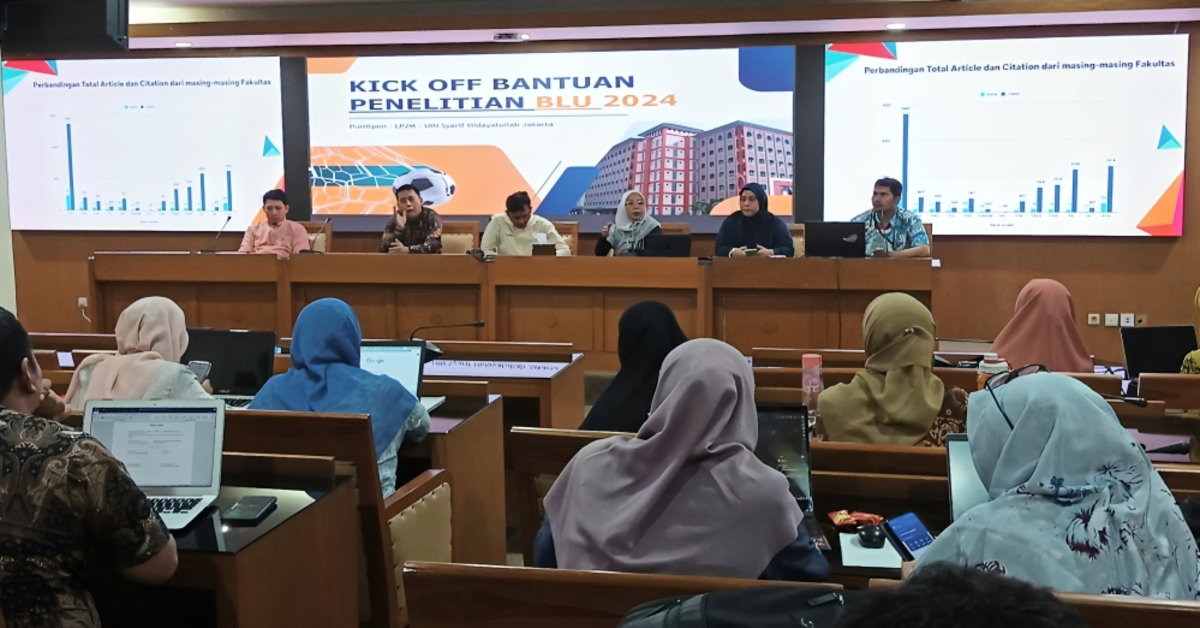 Puslitpen UIN Jakarta Sukses Gelar Kick Off Bantuan Penelitian BLU 2024