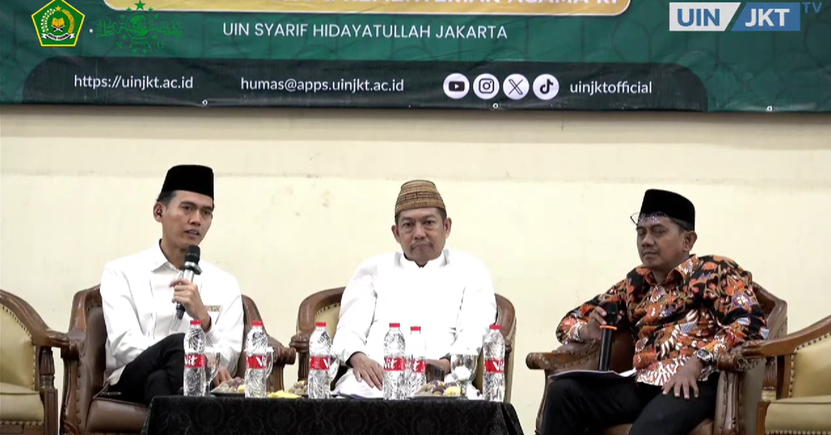 Pembukaan Seminar dan Bahtsul Masail PBNU di UIN Syarif Hidayatullah Jakarta